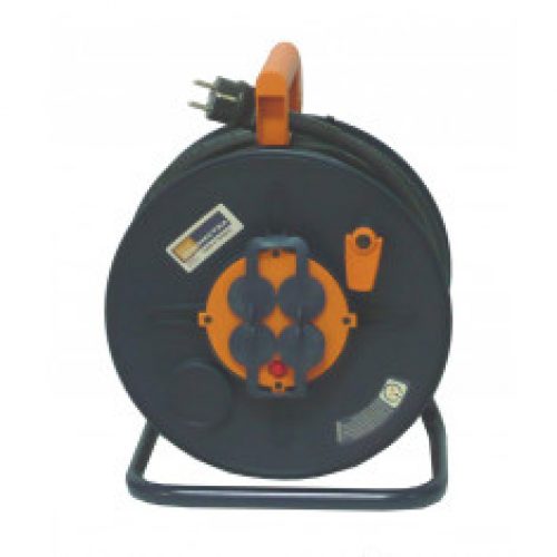 Enrouleur de câbles 3G 2,5 (40m) + 4 prises