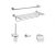 Ensemble 5 Accessoires WC Hansgrohe Logis Universal