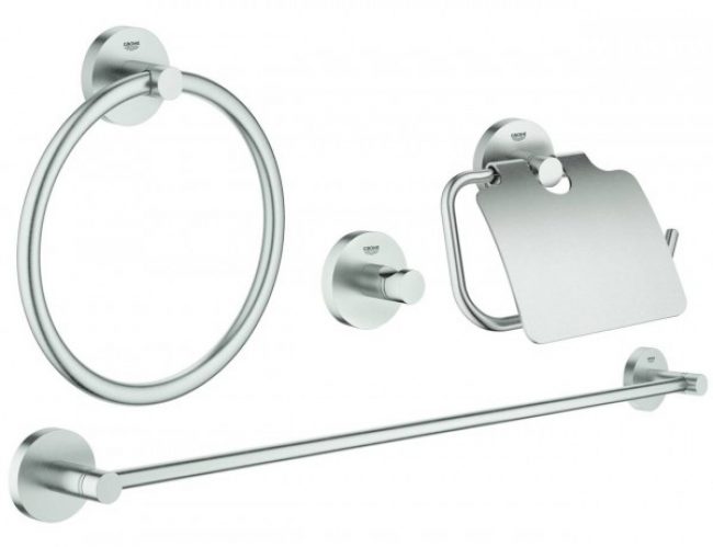 Ensemble Accessoires WC Grohe Essentials 4 en 1