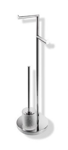 Ensemble Accessoires WC Hewi Chromé/Verre Satiné 950.20.50045