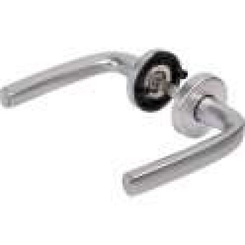 Ensemble béquille double sur rosace – Logio Argent – Vachette