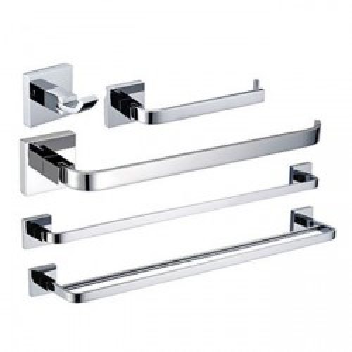 Ensemble de 5 pièces d&rsquo;accessoire de salle de bain en laiton