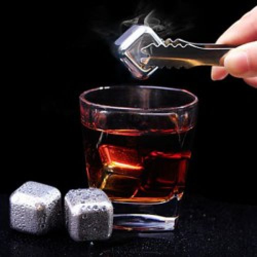 Ensemble de 6 pierres de refroidissement en acier inoxydable