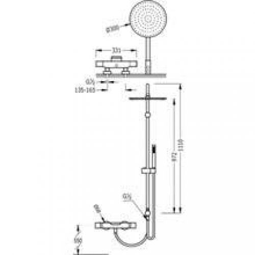 Ensemble de baignoire-douche ECO MAX Tres…