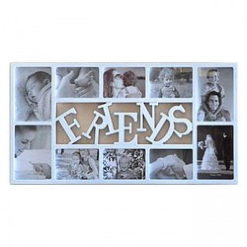 Ensemble de cadres photos de style moderne en plastique blanc