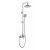 Ensemble de douche chromé – mitigeur mécanique – tête diam. 20 cm – Melton – AZZURO