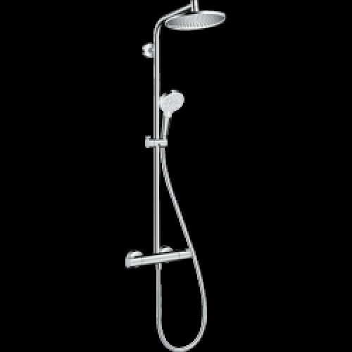 Ensemble de douche chromé – mitigeur thermostatique – Crometta S240 – HANSGROHE