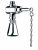 Ensemble de Douche Delabie Chromé 140 mm 747004