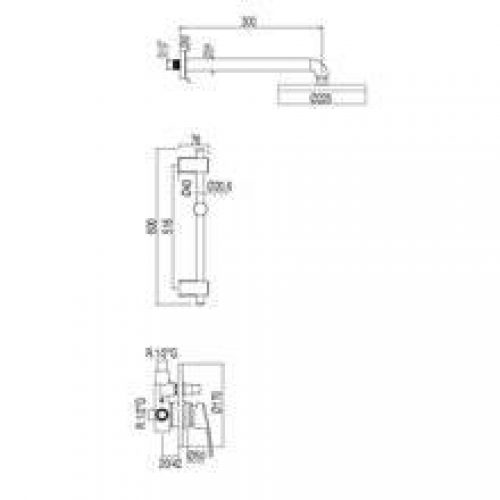 Ensemble de douche encastré de 2 voies PLUS…