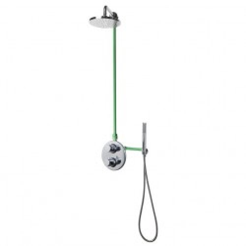 Ensemble de douche encastrable Hydrotube – thermostatique – tête diam. 20 cm – Tahoma – SARODIS