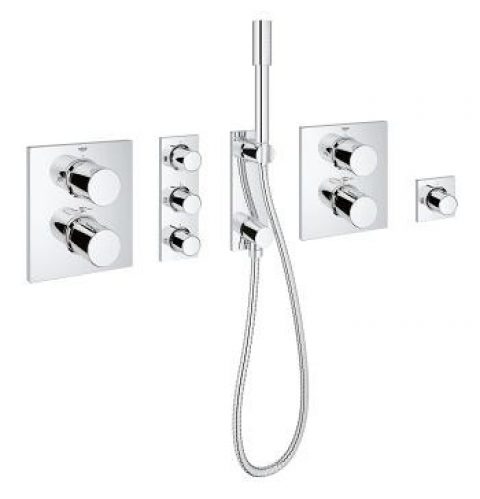 Ensemble de Douche Grohe Grohtherm F 8 jets Chromé