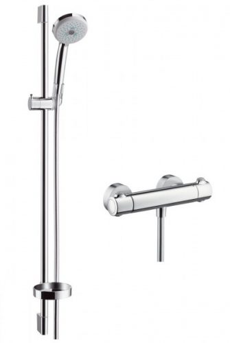 Ensemble de Douche Hansgrohe Croma 100 Combi Multi/Ecostat 1001 SL