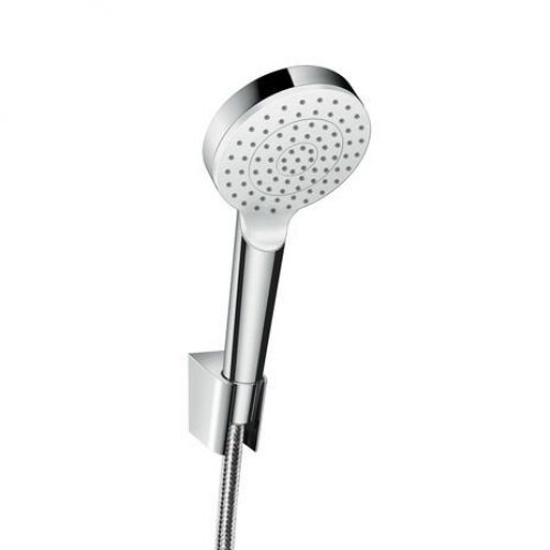 Ensemble de Douche Hansgrohe Crometta 1jet avec Flexible de Douche Blanc/Chromé