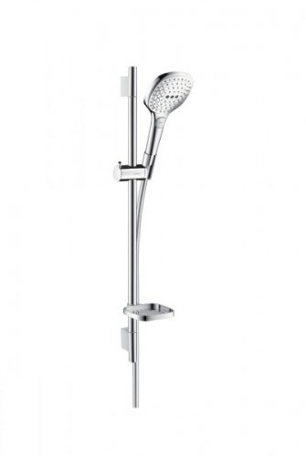 Ensemble de Douche Hansgrohe Raindance Select E 120 EcoSmart Barre 0,65 m Blanc/Chromé