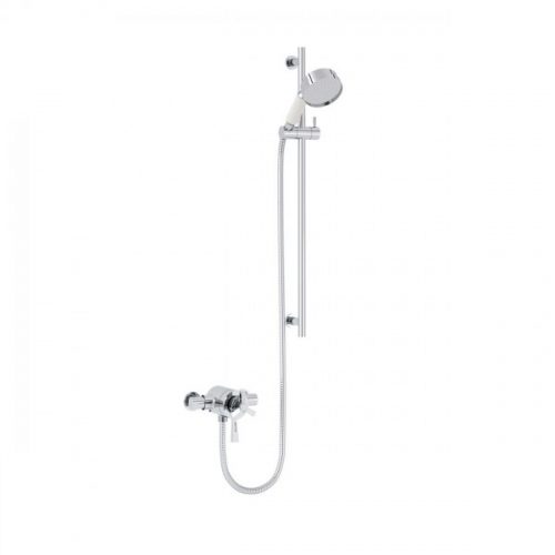 Ensemble de Douche Heritage Gracechurch avec Mitigeur Mural 710x137x158 mm Chromé