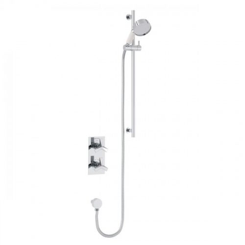Ensemble de Douche Heritage Hemsby avec mitigeur encastré 200x83x100 mm Chromé