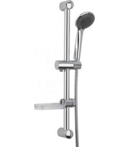 Ensemble de douche Optima avec douchette porte-savon et flexible barre de douche 600mm