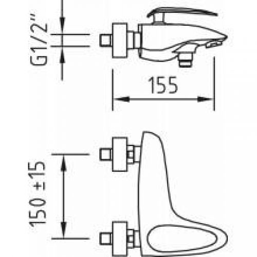 Ensemble de douche ou de baignoire SELENE