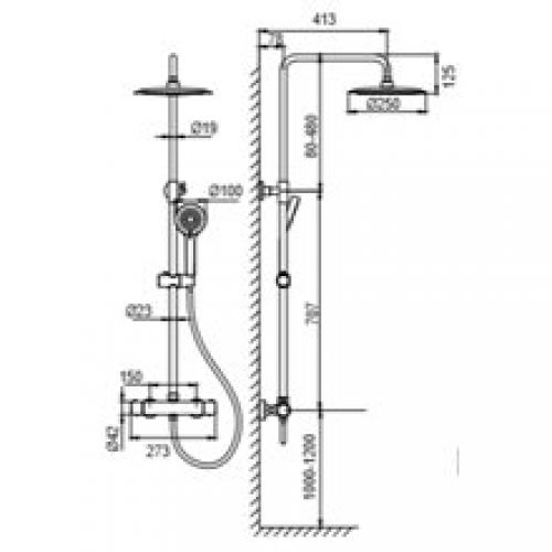 Ensemble de douche Pacifique Futurbaño