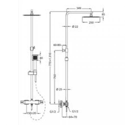 Ensemble de douche Soller Teka Futurbaño