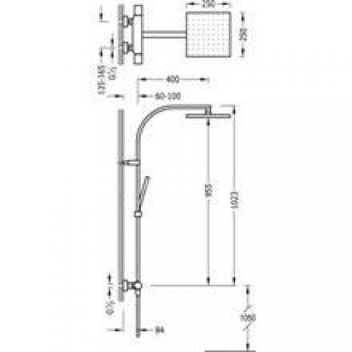 Ensemble de douche thermostatique ECO Class-Tres