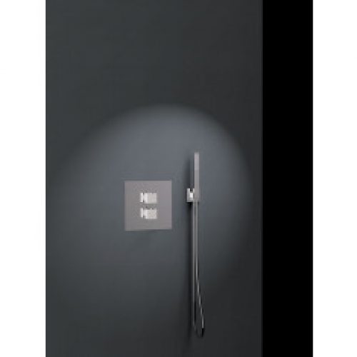 Ensemble de douche thermostatique encastré 1 voie KUATRO avec douchette – Ramon Soler K4724001