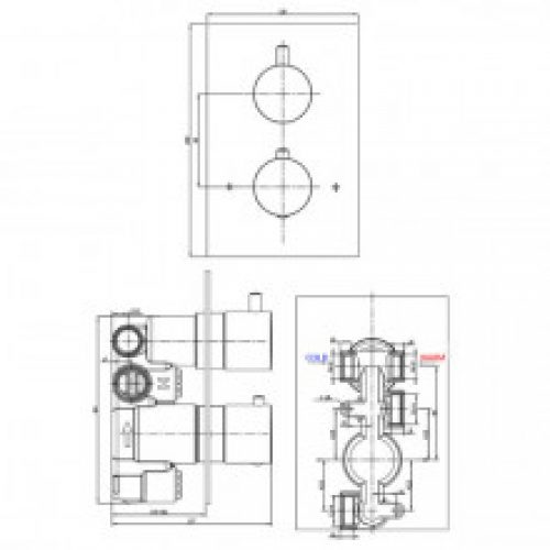 Ensemble de douche thermostatique PONCE