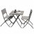 Ensemble de jardin DCB GARDEN 1 guéridon + 2 chaises – GRIS