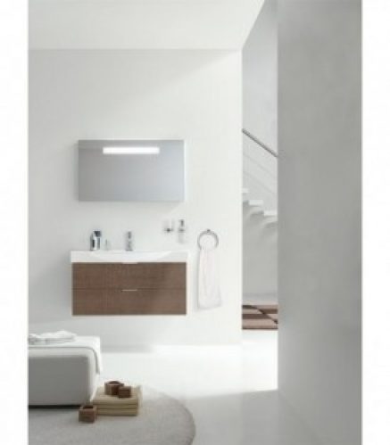 Ensemble de salle de bain EBSI série MBF tranche marron