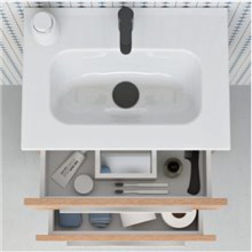 Ensemble de salle de bains meuble 2 tiroirs +…
