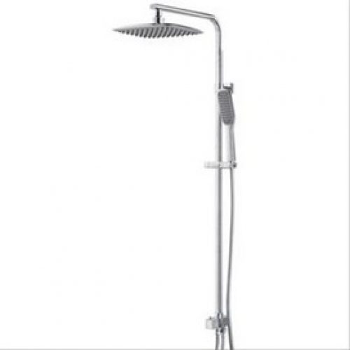 Ensemble douche Quad laiton chromé complet avec tête de douche et douchette