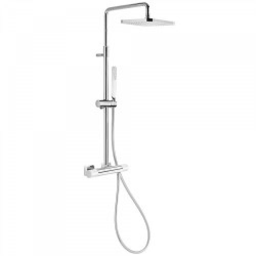 Ensemble Douche thermostatique  – TRES 20019501BL Blanc/Chromé