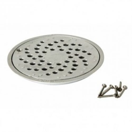 Ensemble grille aluminium et bride pour siphon de sol Docia Système