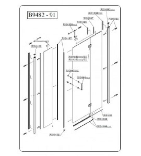 Ensemble joints magnétiques 1 paroi SAMO RIC1197