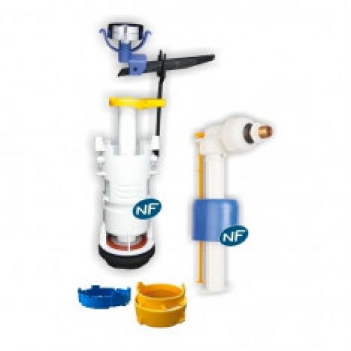 Ensemble mécanisme universel MECADOR 51500 + robinet flotteur REGIPLAST