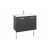 Ensemble meuble de salle de bains 2 portes et lavabo 800 Gris Anthracite – Victoria Basic Unik ROCA…