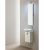 Ensemble meuble EDMA serie MBV avec lavabo rond et structure blanche