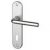 Ensemble poignée de porte Courchevel plaque perçage clé – Alu argent