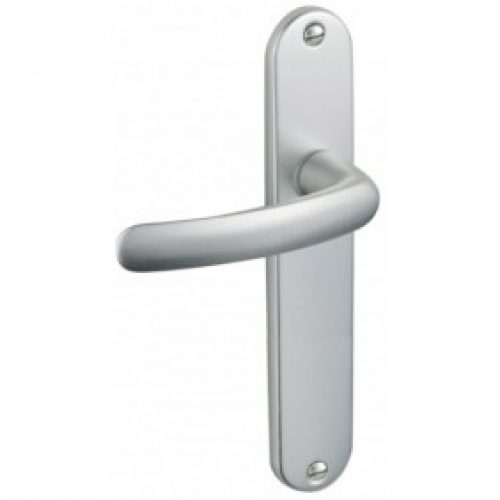 Ensemble poignées sur plaques – aluminium anodisé argent – Budget