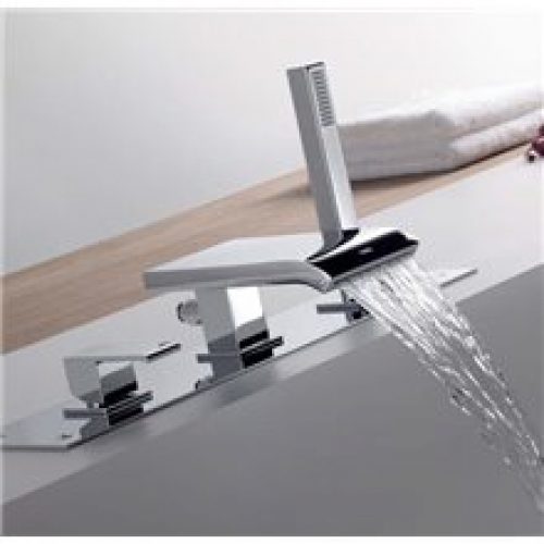 Ensemble pour baignoire avec cascade CUADRO-TRES