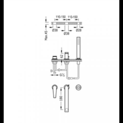 Ensemble pour baignoire Class-TRES