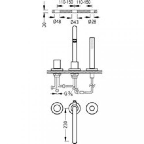 Ensemble pour baignoire TRES TUB STUDY