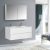 Ensemble pour salle de bain EDGE 1200 – dans différentes couleurs – armoire de toilette et colonne en option