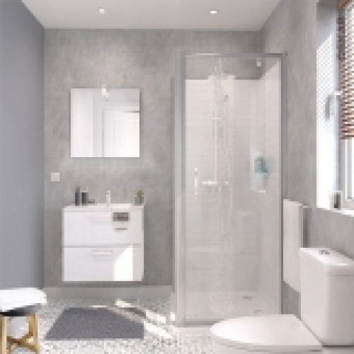 Ensemble Salle De Bains Meuble Milo Blanc Plan Vasque Ceramique Miroir Eclairage Robinet Chrome L615 X P46 X H565 Cm