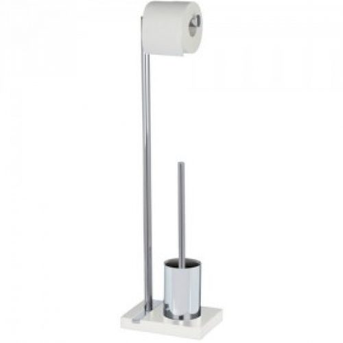 Ensemble WC sur pied – Noble – Polyrésine et chrome