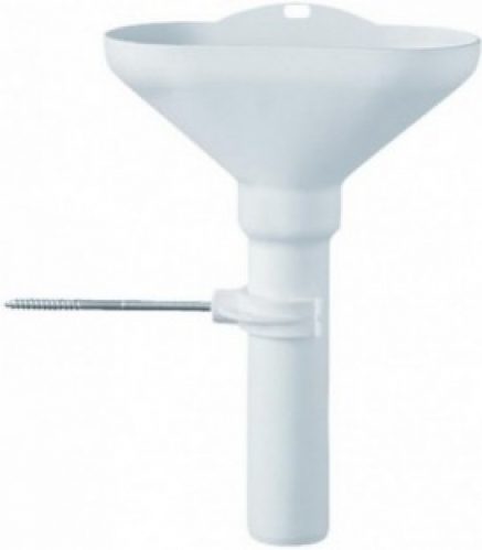 Entonnoir en plastique avec tube de reglage pour eau de fuite support mural inclus