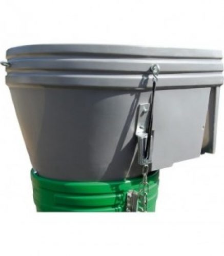 Entonnoir plastique pour goulotte évacuation gravat