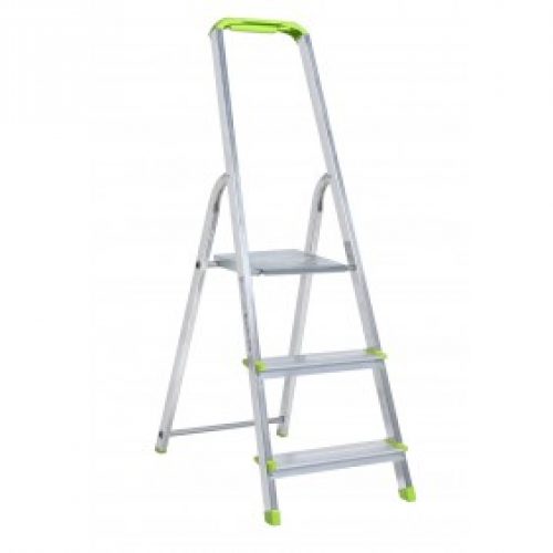 Escabeau aluminium + tablette porte-outils CLASSIK – de 3m à 7m