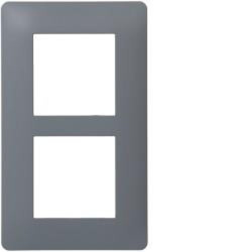 ess. Plq 2 p. entr 57 Graphite HAGER WE426