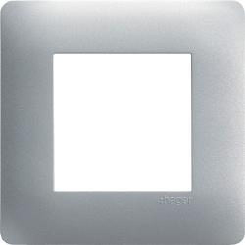 essensya Plaque 1 p. Titane HAGER WE491